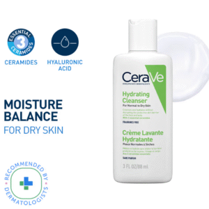 CeraVe Hydrating Cleanser Non-Foaming Face Wash for Dry Skin with Ceramides & Hyaluronic Acid